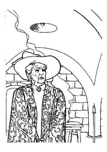 Kolorowanka profesor Minerva Mcgonagall Kolorowanka profesor Minerva Mcgonagall
